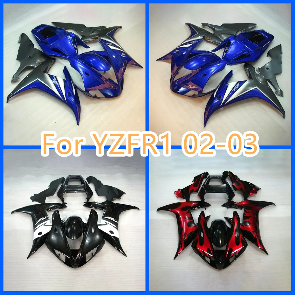 Free Custom BodyKit For 2002 2003 YAMAHA  YZF-R1 02 Motorcycle Fairing Bodywork YZF1000 YZFR1 YZF 1000 CC R 1 2002-03 100% Fit