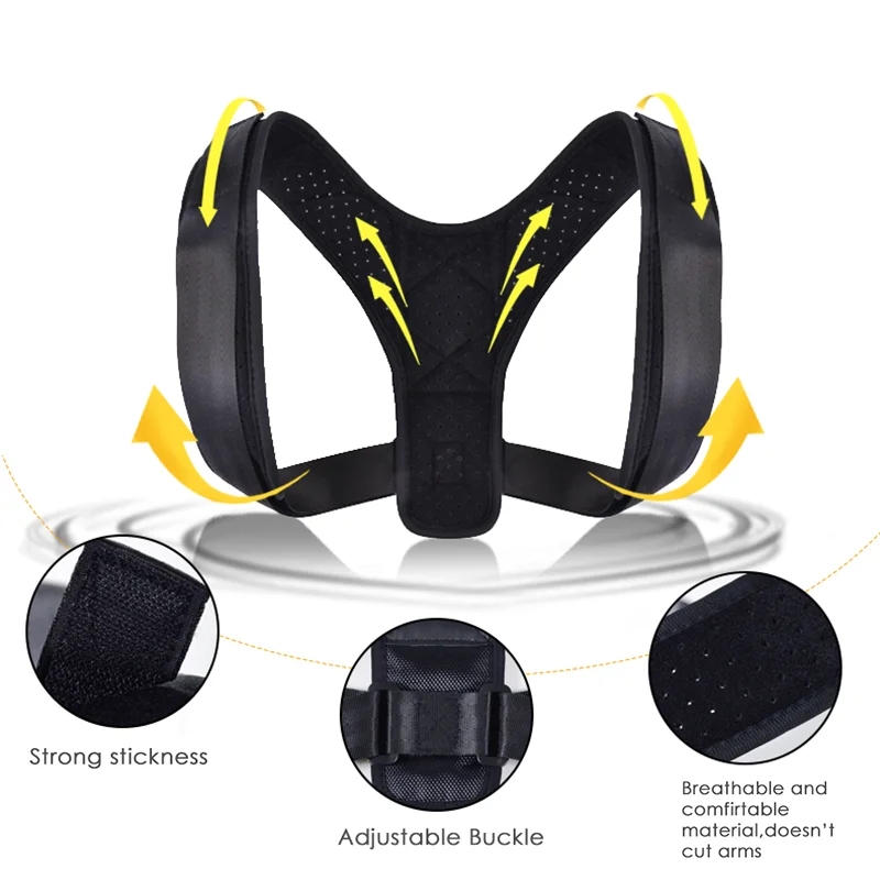 Adjustable Posture Corrector for Men and Women Back Posture Brace Clavicle Support Stop Slouching and Hunching Back Trainer