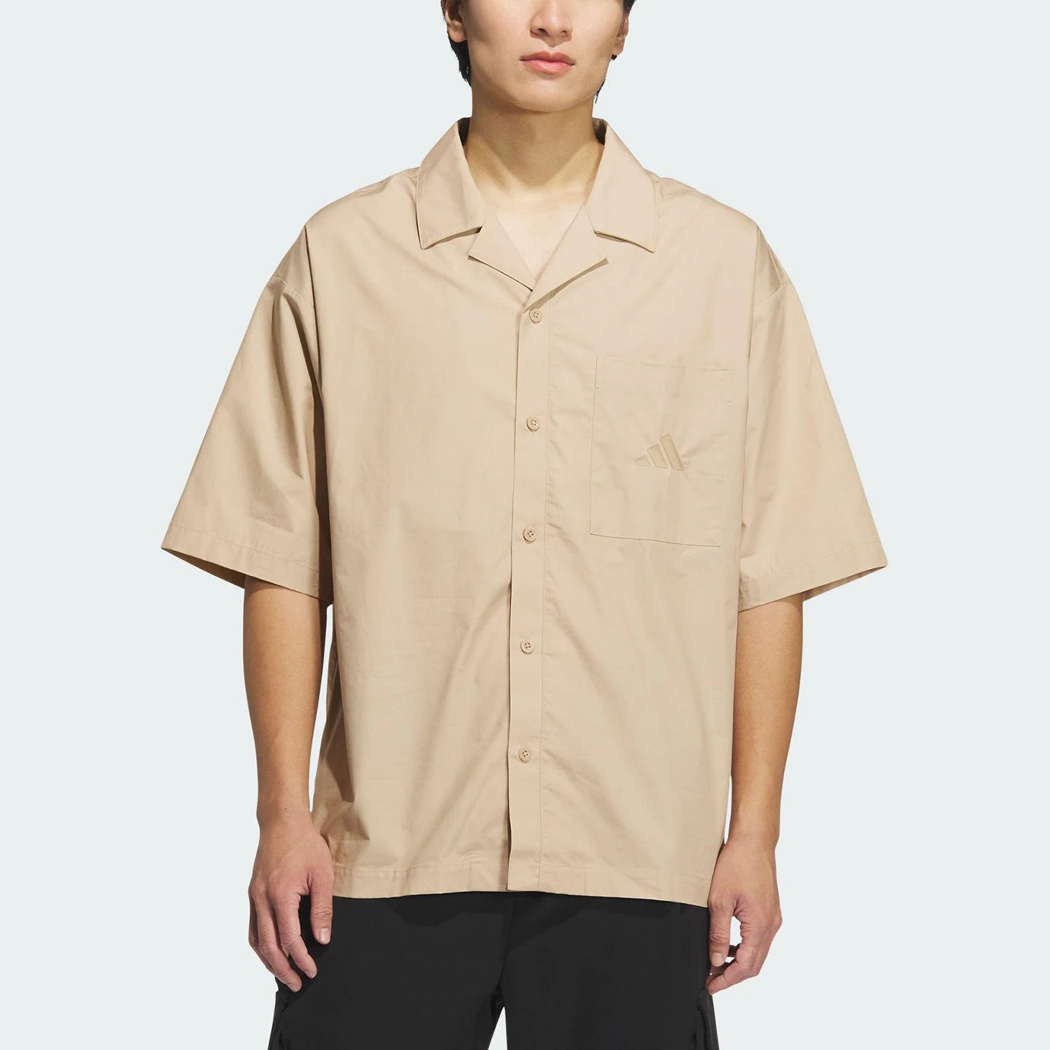 

Мужская повседневная рубашка Adidas Original Summer с принтом и пуговицами JL6057