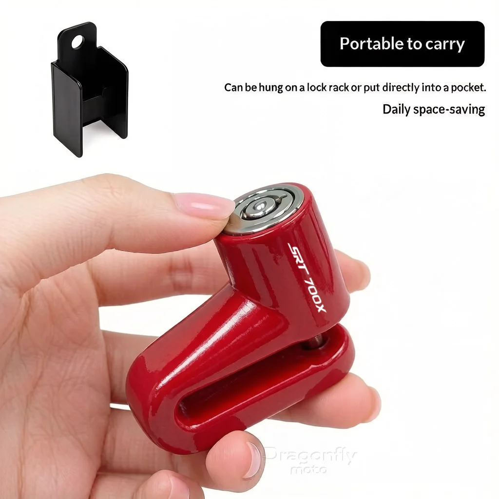 For QJ Motor SRT 700X SRT 700X SRT 700X Motorcycle Disc Lock Safety Theft Protect Cap Anti-theft Lock Disc Brake Lock