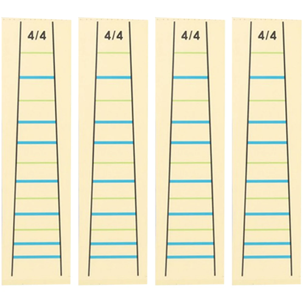 

4 Pcs Phone Stickers Fretboard Note Beginners Violin Music Finger Position Scale for Paper Fingerboard