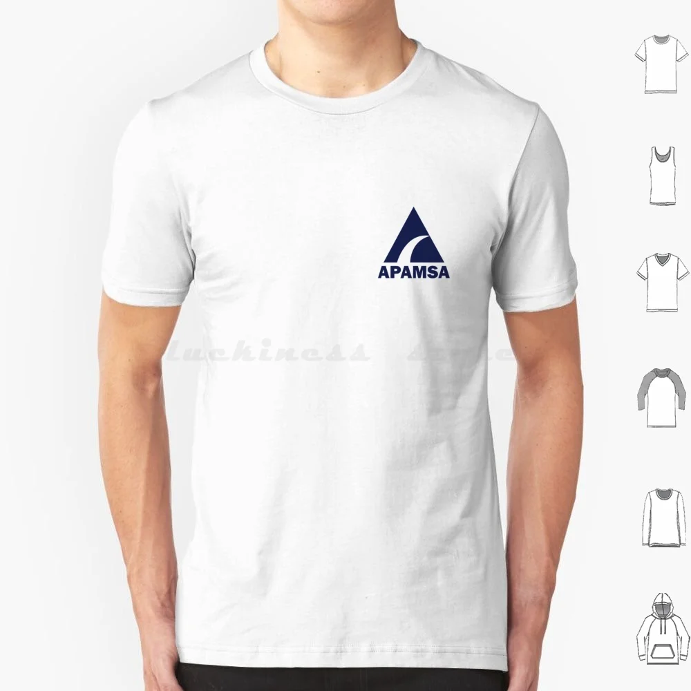 Apamsa Blue T Shirt Cotton Men Women DIY Print Apamsa Logo White Asian Pacific Asian Student Student Medicine Student Student