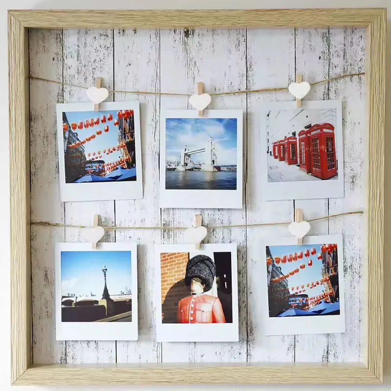50 Stück weiße Herz-Liebes-Holz-Wäscheklammern, Mini-Wäscheklammern, Postkartenklammern, Heim- und Hochzeitsdekoration, Schreibwaren – Detail 5
