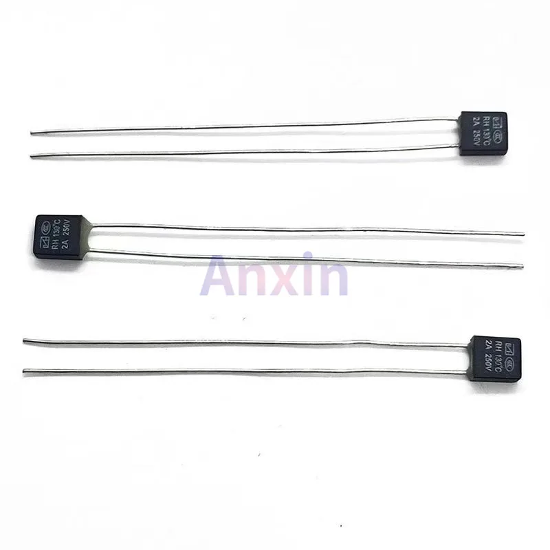 100 pièces RH 92 95 105 110 115 120 125 130 135 140 145 150 degrés ℃   Fusible thermique de moteur de ventilateur, fusible de température 2A 25