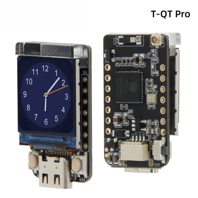 1Pcs T-QT Pro ESP32-S3 GC9107 S3FN8 0.85 Inch LCD Display Module Development Board WIFI Bluetooth Full Color 128*128 Screen