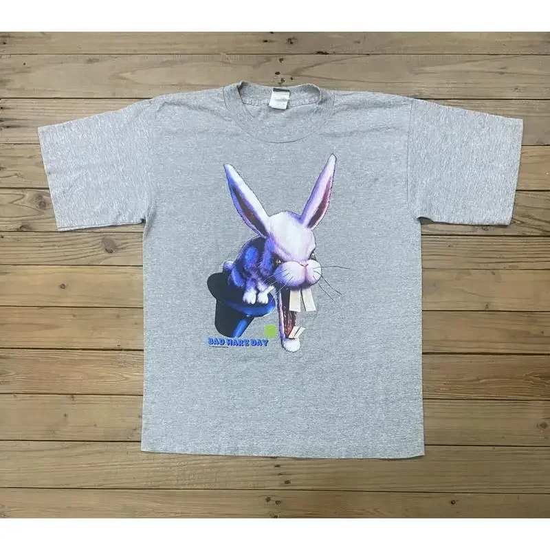 Vtg 90s goosebumps shirt XL M bunny Äúbad hare day Äù Movie TV Horror