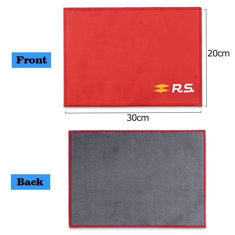 Microfiber Towel Super Absorbent Car Wash Cleaning Drying Cloth For Renault RS Clio Scenic Logan Megane Koleos Sandero Goods