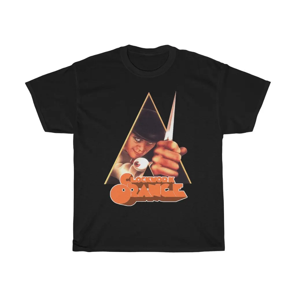 Camiseta Clockwork Orange Stanley Kubrick para hombre, color negro, gris, azul marino, camisetas gráficas de manga corta para hombre, para verano, unisex, para todas las estaciones