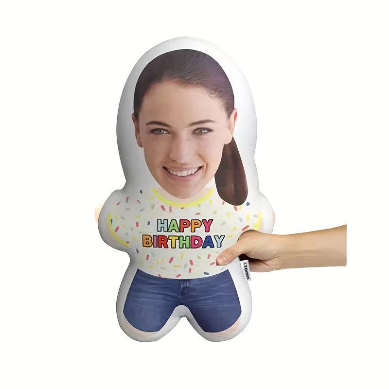 Customizable Photo Face Doll Pillow – 