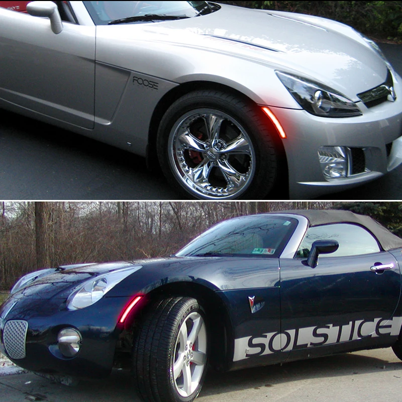 Rosso/ambra/bianco LED auto parafango anteriore indicatore laterale indicatori di direzione per 2006-2010 Pontiac Solstice, per 2007-2010 Saturn Sky