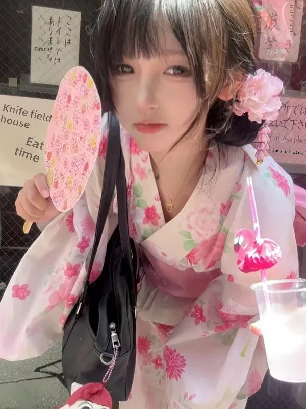 

Традиционное японское кимоно, формальный халат для фотосессий, этнический модный сценический костюм для девочек-подростков, полиэстер, онлайн-продажа