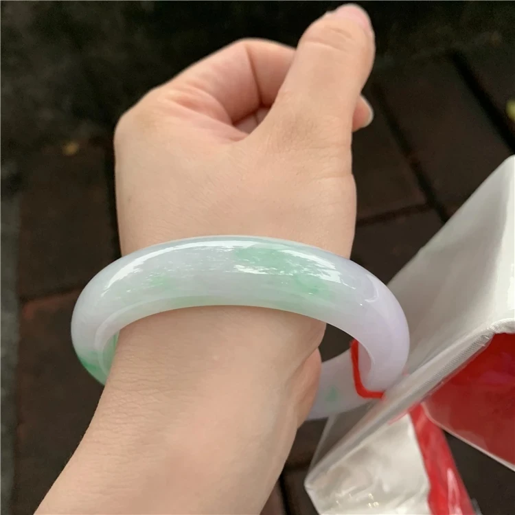 Natural Myanmar Emerald Double Color Bracelet Elegant Princess Bracelet Send Mom To Girlfriend