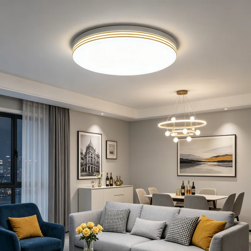 Modern 18-48W LED Ceiling Light 3000K-6000K Kitchen Ceiling Lamp Home Lighting Fixture for Living Room Bedroom Kitchen