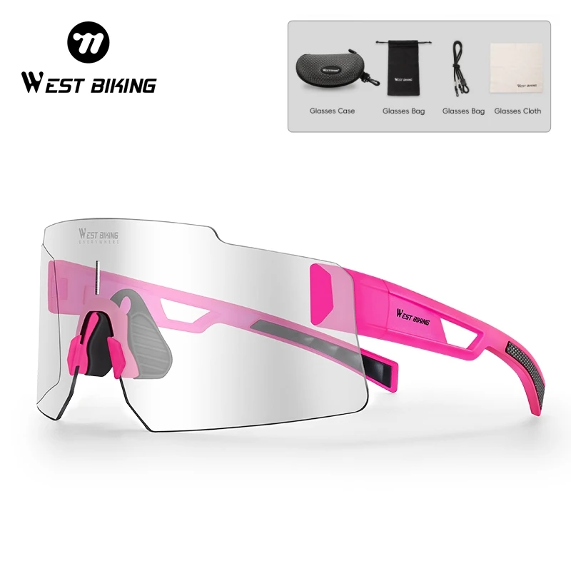 

Велосипедные очки WEST BIKING, фотохромные очки UV400, солнцезащитные очки с защитой от ультрафиолета, защитные очки для спорта на открытом воздухе и верховой езды