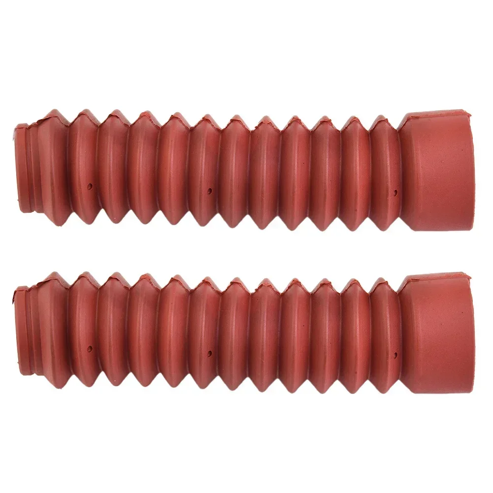 Shockproof Dust Cover Protect The Oil Inside From Flowing Out Dust Jacket For Front Fork New Red Shock Absorber 2pcs Accessories