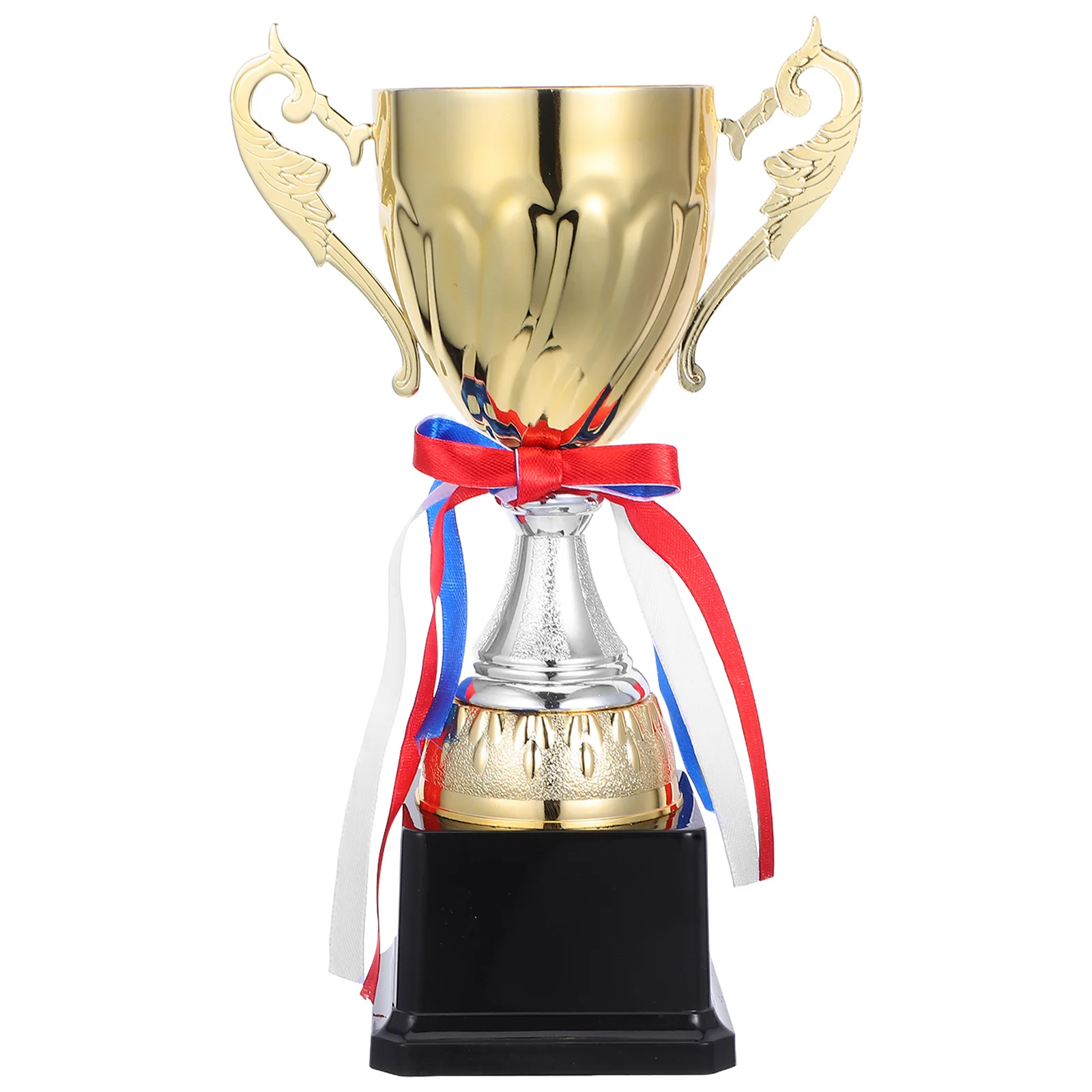 

1Pcs Alloy Trophy with Plastic Base 24Cm Golden Cup Award for Basketball Sports Day Classroom Ceremony Trophy