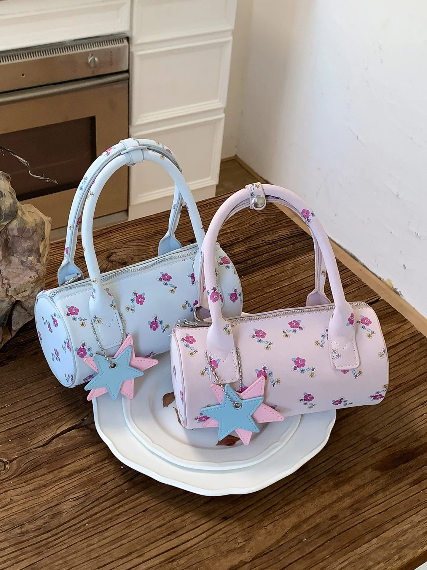 

Fashionable Exquisite Shoulder Bag Flower Printed Versatile Crossbody Bag High-End Texture PU Leather Handbag New Women's Bag