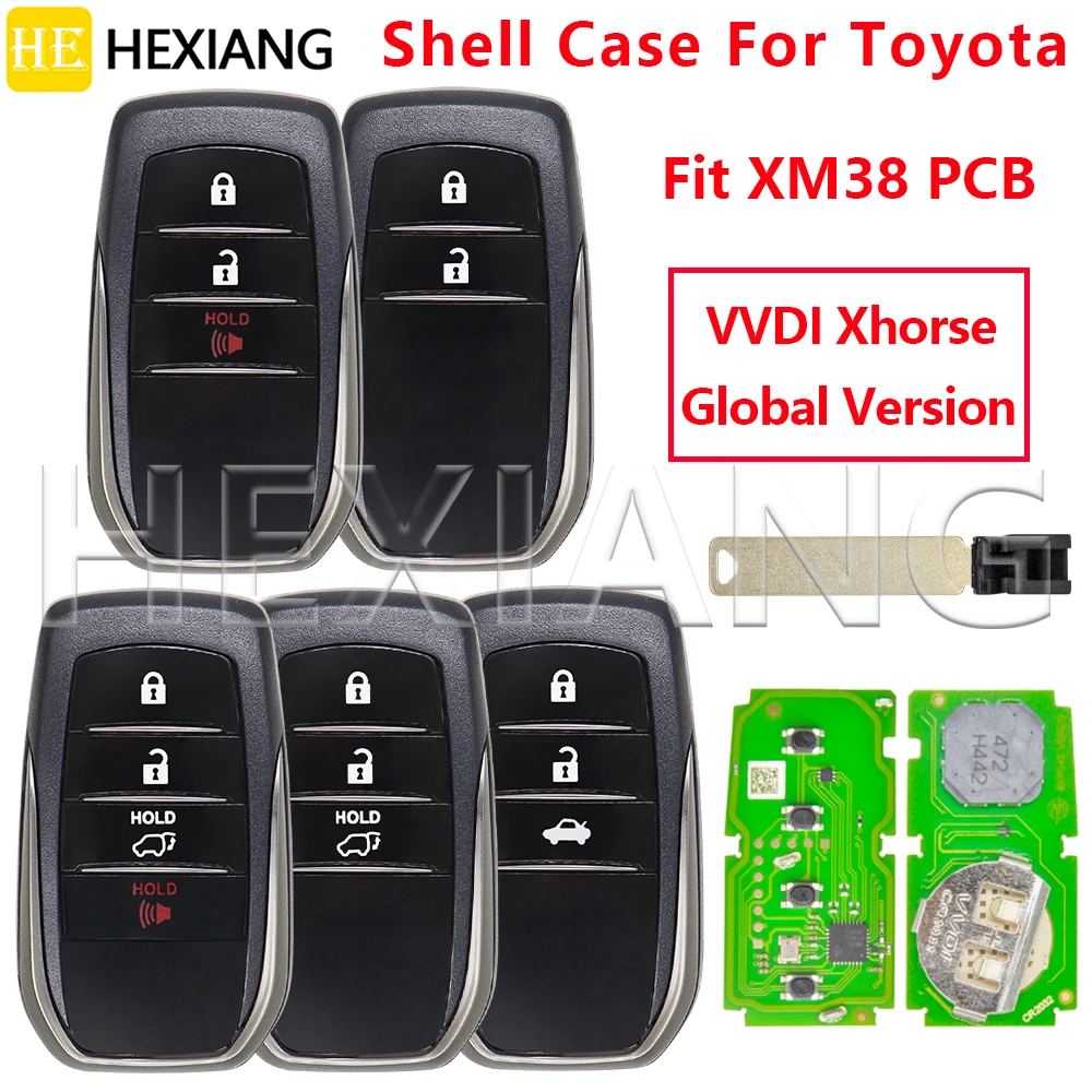 Универсальный смарт-ключ Xhorse XM38 Global Version для автомобилей Toyota Corolla, Prius, Sienna, Camry, Prado, Highlander, RAV4, Crown, Lexus