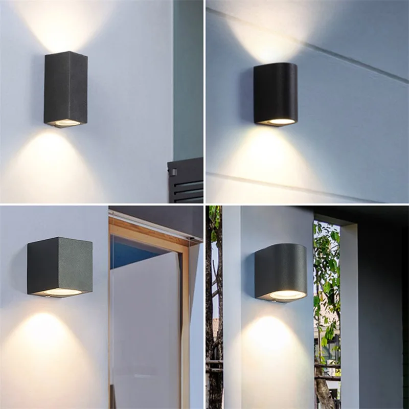 Outdoor LED Wall Lamp Waterproof Patio Sconces Creative Decorative For Porch Staircase Garden Villa