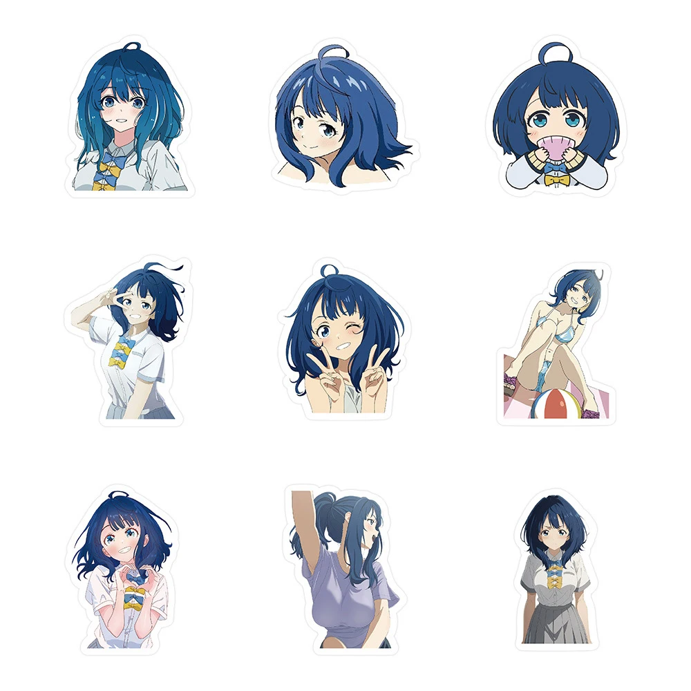 10/30/60 قطعة Kawaii آنا يانامي ملصقات الكرتون أنيمي ماكين الكثير من البطلة المفقودة ملصق ل لوح التزلج حقيبة الهاتف سيارة #5