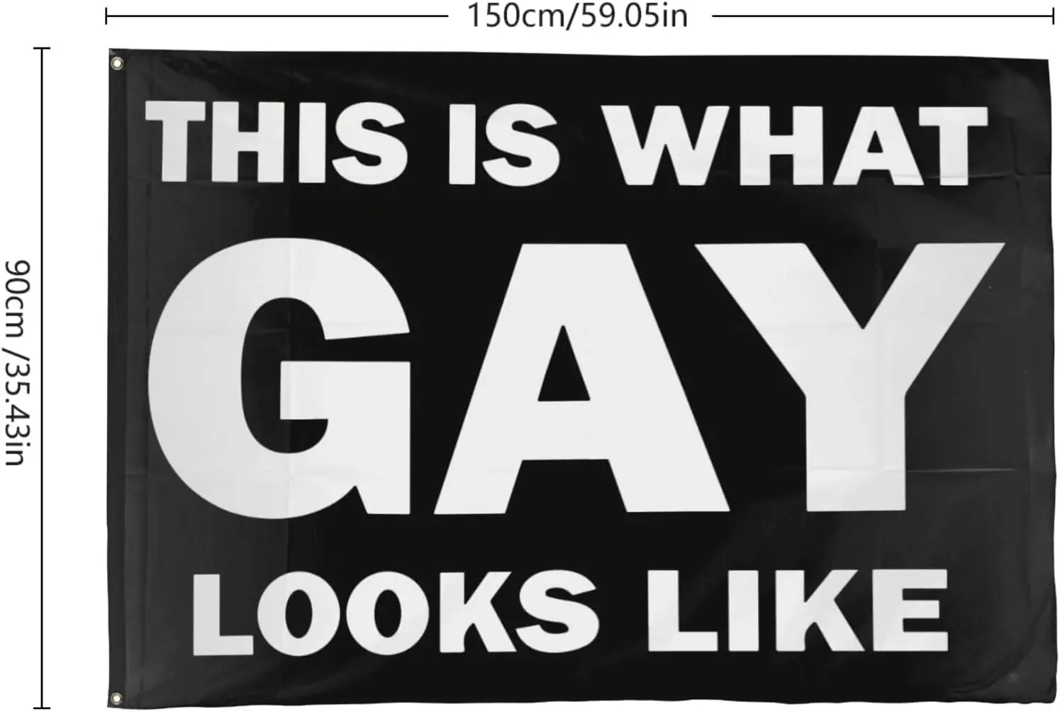 Flagnshow 100% Polyester This is what gay looks like Flags
