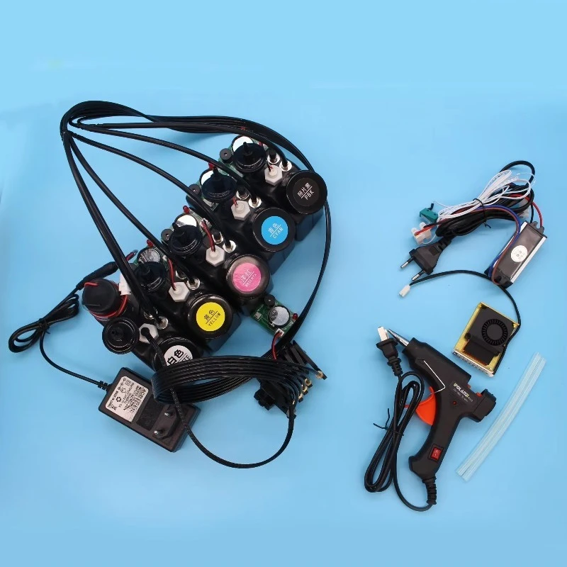 Modify L1800 UV System White Ink CISS With Stirrer Ink Level Sensor Alarm White Ink Tank For Epson L805 L800 Printer UV DTF Kit