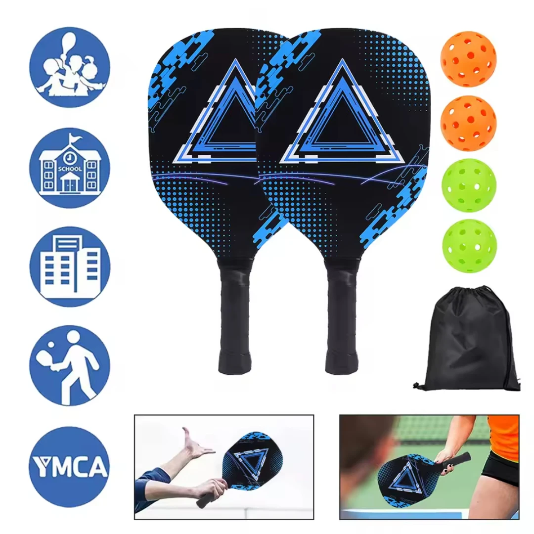 Zestaw wioseł Pickle Ball 1 przenośna torba do przenoszenia wiosła Pickleball rakiety Pickleball z 2 wiosłami 4 piłki Pickleball dla początkujących