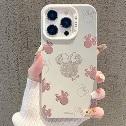 Disneys Cute Mickeys Mouses Avatar Phone Case For iPhone 16 15 14 13 12 11 Pro Max X XR XSMAX 8 Plus Candy Matte Shockproof Back