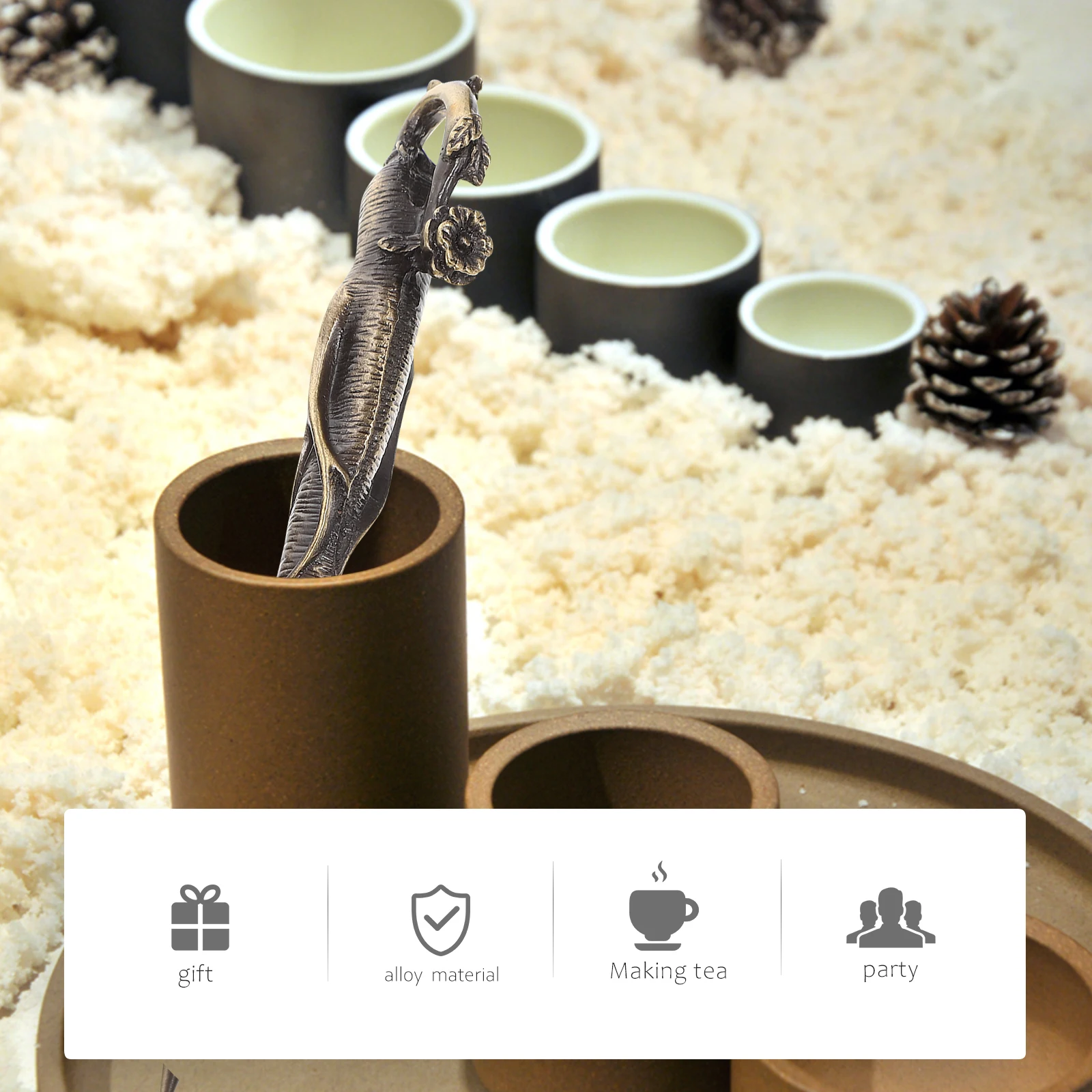 

Compact Tea Cake Brick Needle Well Crafted Alloy Tea Tool Perfect for Teahouse Restaurant and Outdoor Activities