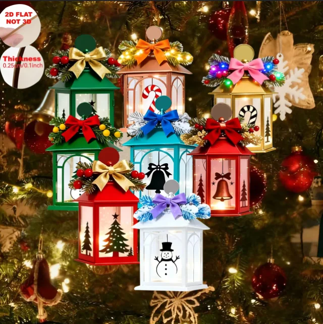 8 Piezas de Adornos Navideños - Pendant Lighting Christmas Decor reseña y precio