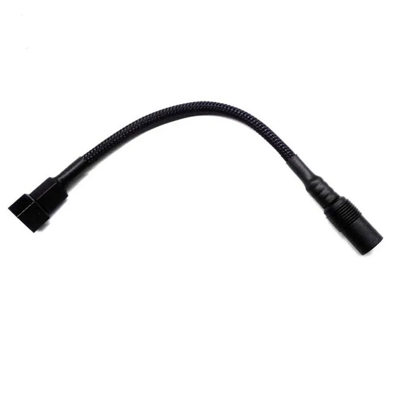 Angitu 3Pin 4Pin Fan To DC 5.5*2.1mm Male/Female Power Cable Fan/PWM DC Adapter Cable-15cm