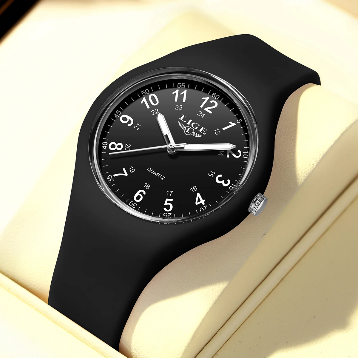 Детские часы LIGE, силиконовые светящиеся модные детские кварцевые наручные часы, часы для мальчиков, часы для девочек, повседневные спортивные часы, reloj hommes