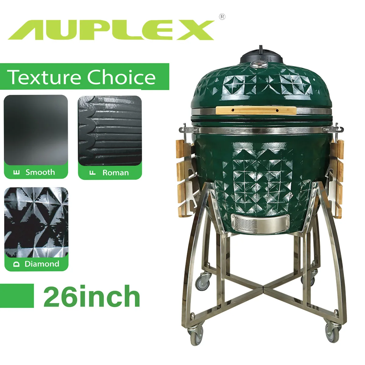 Modern Charcoal Stove BBQ Kamado 26 Inch Barbecue Ceramic Grill