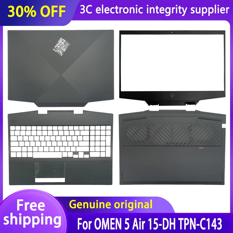 

Новый оригинальный чехол для ноутбука OMEN 5 Air 15-DH TPN-C143, задняя крышка ЖК-дисплея/передняя панель/подставка для рук/нижний корпус L57320-001