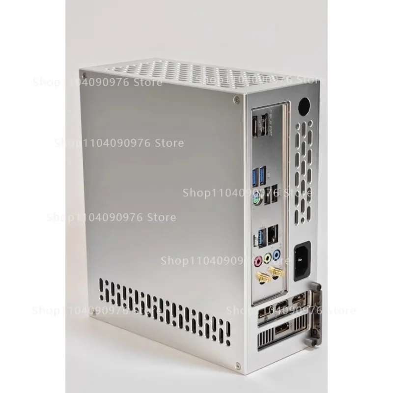 V40 chassis, directly plugged into the half-height knife card 4060 graphics card itx chassis, built-in 300 watts power supply