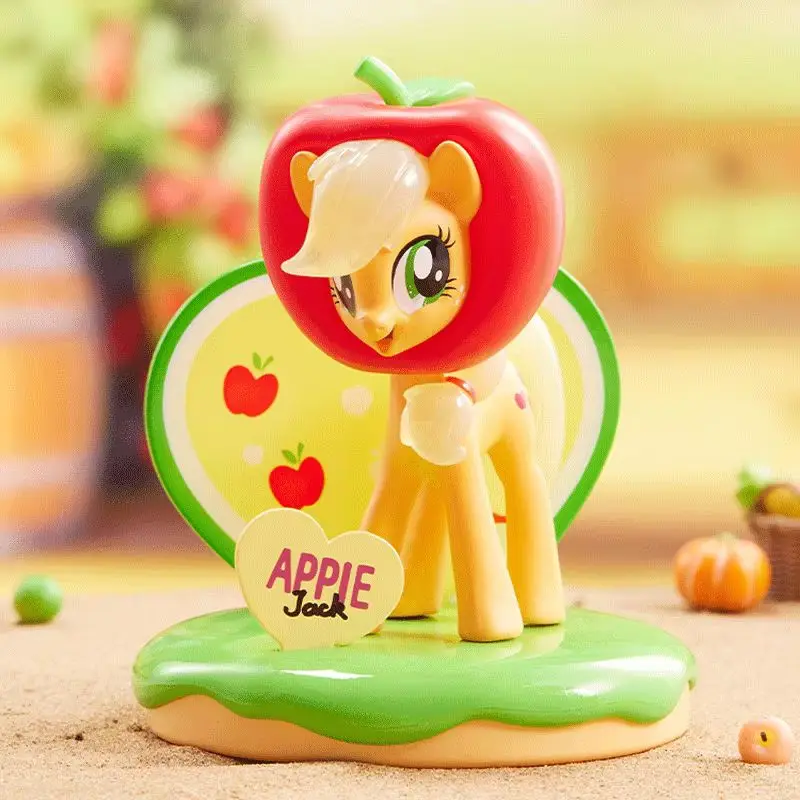 Blind Box Kawaii New Miniso My Little Pony Sweetheart Playground Anime Applejack Rarity Fluttershy Character Model Bedroom Toys