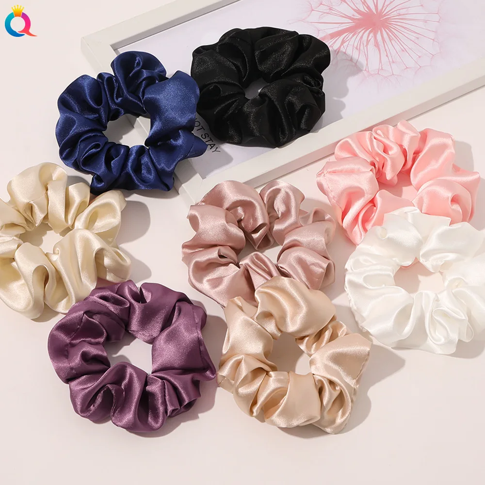 

Silk Scrunchie Hair Ties for Women Sweet Simple Style Mulberry Silk Hair Bands Multicolor Elegant Hair Accessories