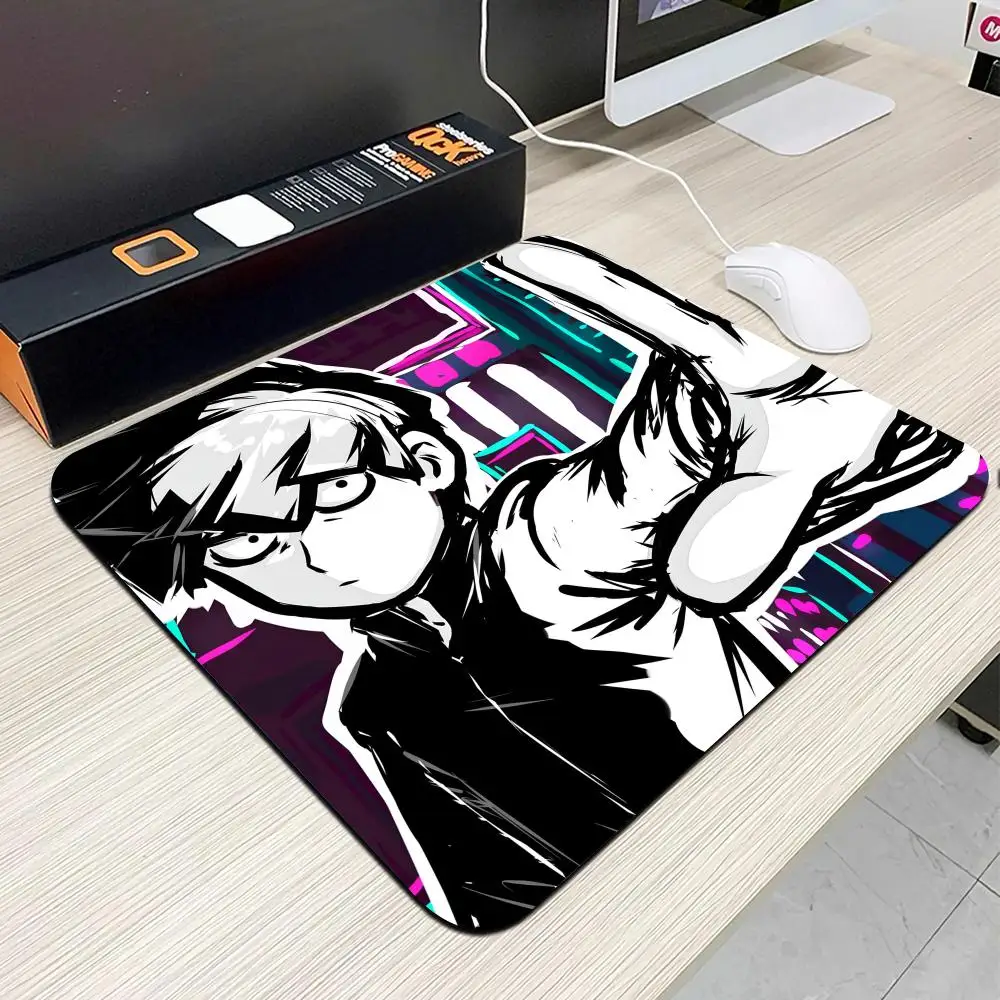 

Коврик для мыши Mob Psycho 100, маленькие офисные коврики для стола, компьютерные аксессуары, моющаяся нескользящая резина с прецизионным замком