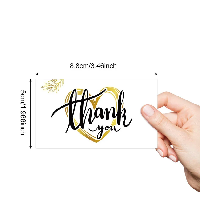 50pcs Thank You For Your Order Cards For Business Packaging, Gift Bags Packaging, Wedding Party Flower bouquets Decoration Cards