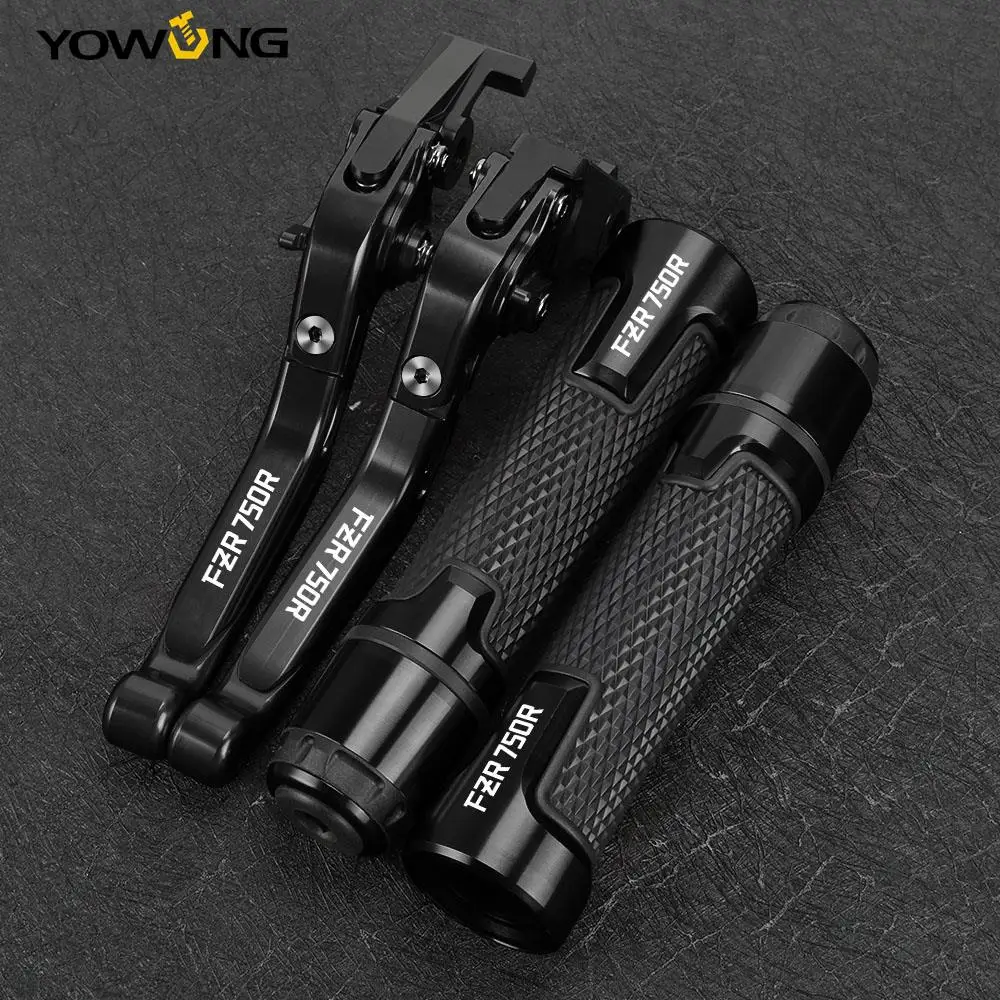 

FOR YAMAHA FZR750R GENESIS 1987-1998 Motorcycle Accessories CNC Aluminum Folding Brake Clutch Levers Handlebar Handle Grips Ends