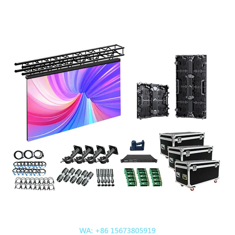 

Outdoor P3.91 Curved Large LED Video Wall Panel Rental LED Screens High Visibility Indoor LED Display