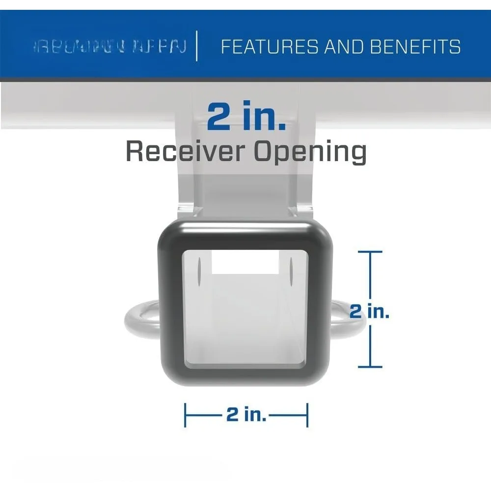 Engate de reboque classe 3 76226, receptor quadrado de 2 polegadas, preto, compatível com 2011-2025 X3 e 2019-2025 X4