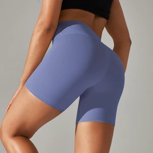Yoga -Shorts für Frauen, hohe Taille, eng, schnelles Trocknen, Sport, Fitnessstudio, Training, Fitnessstudio 6 Damenbekleidung für die freie Marktkleidung - №2 - №2