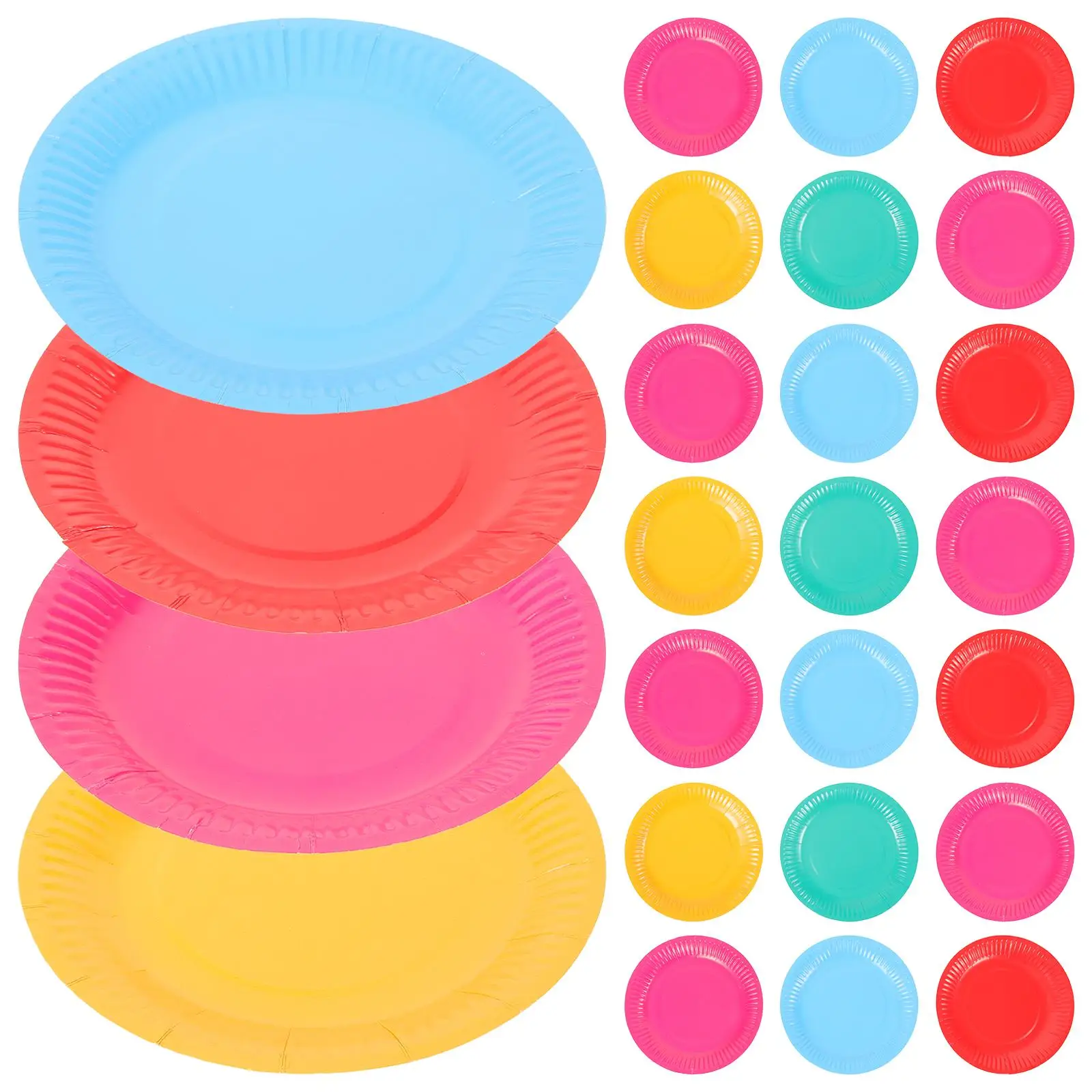 

100 Pcs Paper Plates Disposable Kitchen Disposable Paper Plate Barware Party Supplies Cake Tray Plates Platter