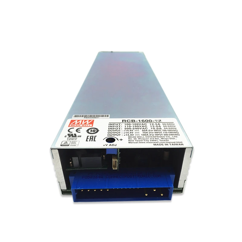 MEANWELL-Carregadores de Bateria Montáveis em Rack, Fonte de Alimentação para maiores UPS DC Emergency e Marine, 12 24 48 V, 12 24