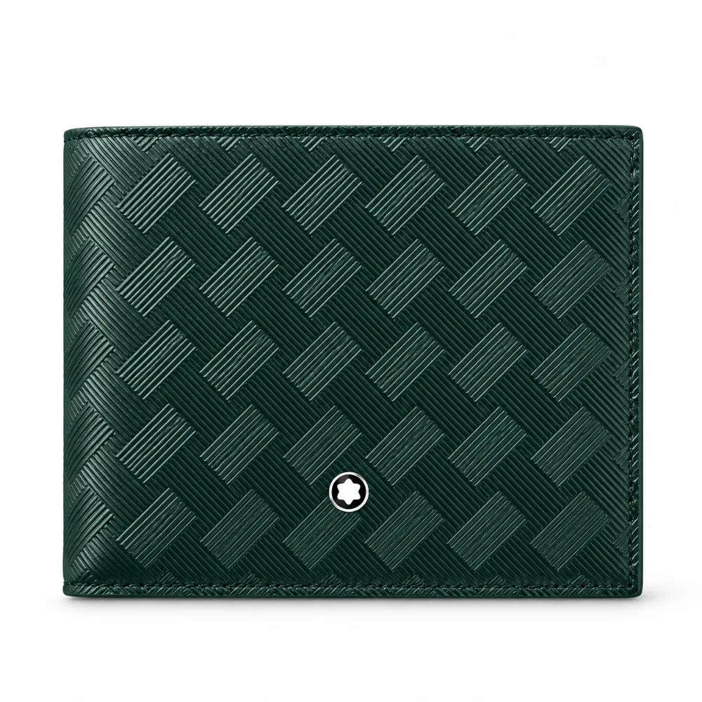 Luxury Men's Bifold Wallet High Quality Genuine Leather 6 Card Slots Business Green Slim Pocket Organizer Purse Men Travel Daily