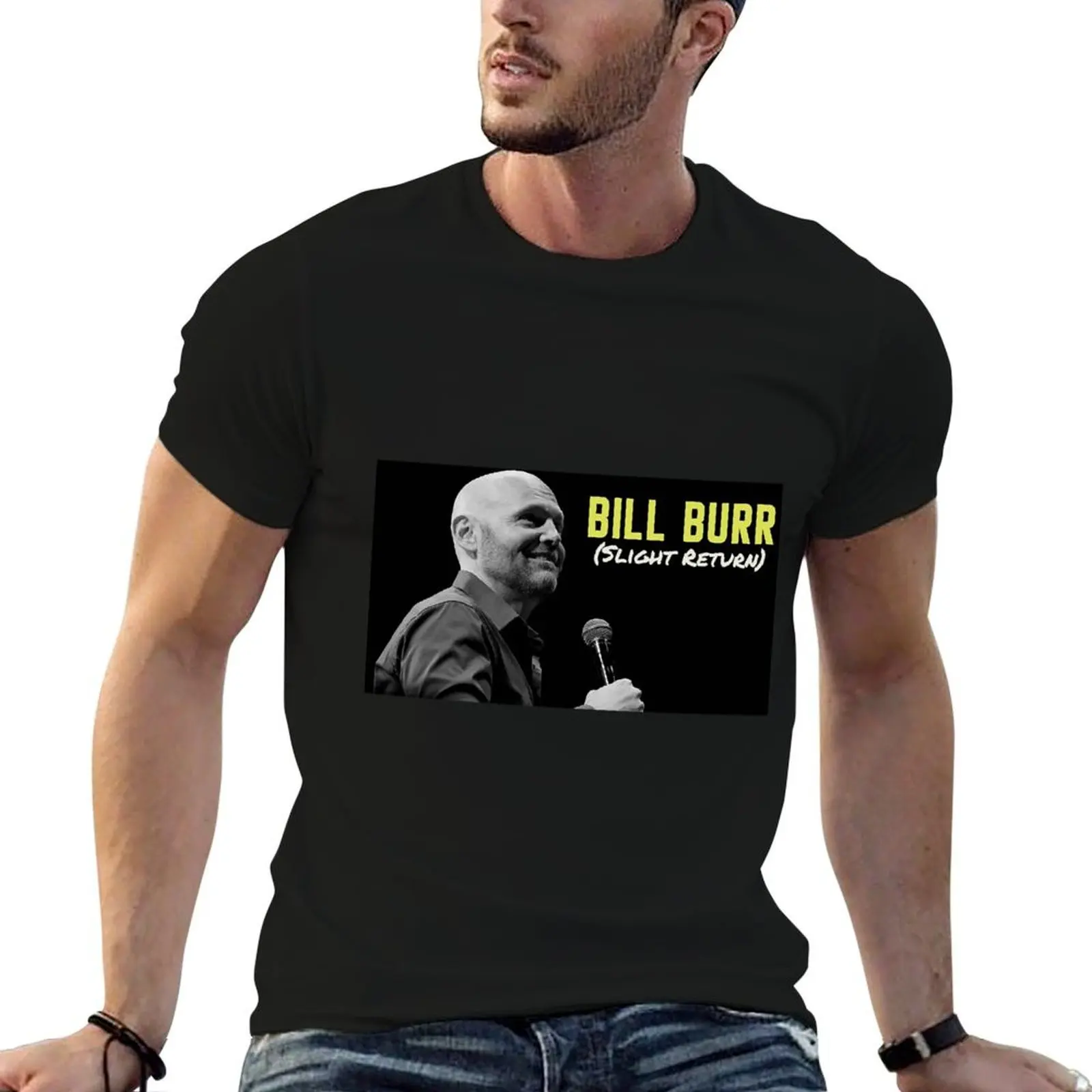 تي شيرت Concert Bill Burr Rame عودة طفيف تي شيرت مطبوع تي شيرت للرجال تي شيرت مصمم للرجال