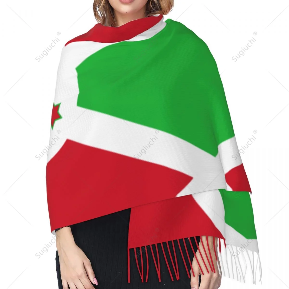 Écharpe Burundaise Multifonction Unisexe, Pashmina Chaud, Châle Rond Hijab, Printemps, Hiver