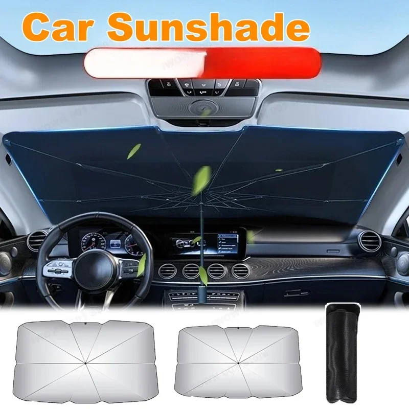 Car Sunshade Umbrella Summer Sun Interior Protection Accessories Car Front Windshield SunPprotection Sunshade Insulation - view 2