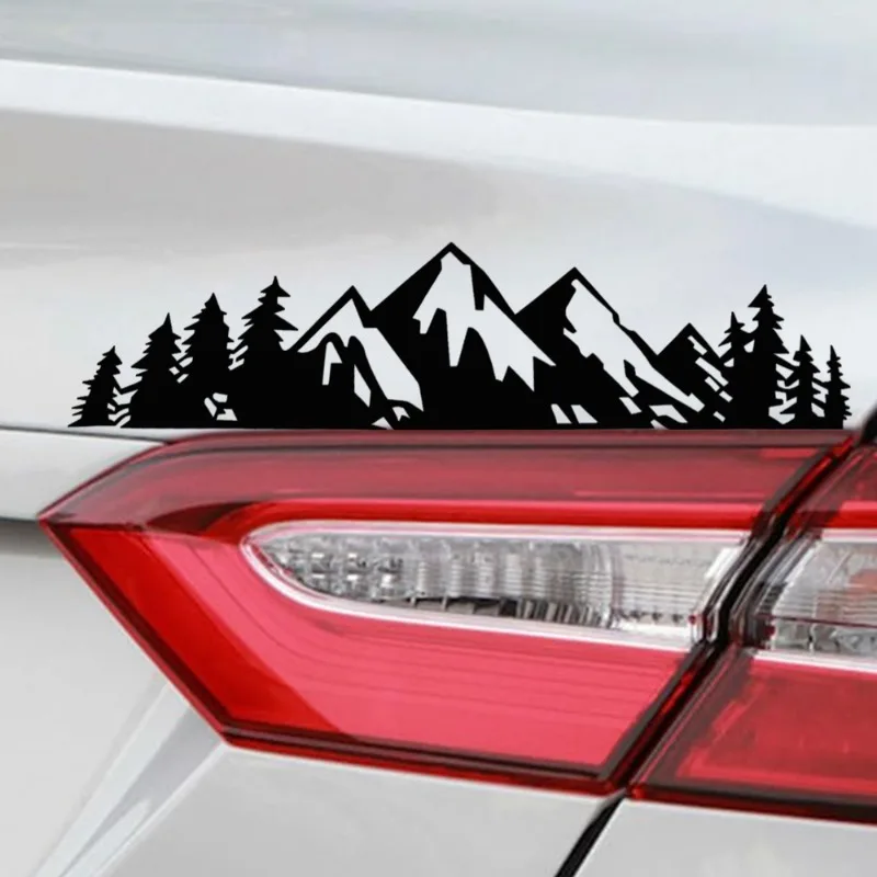 Car Exterior Stickers Forest Snow Mountain Styling Personalized Decals Car  Fashion Decoration Stickers Decorative Accessories